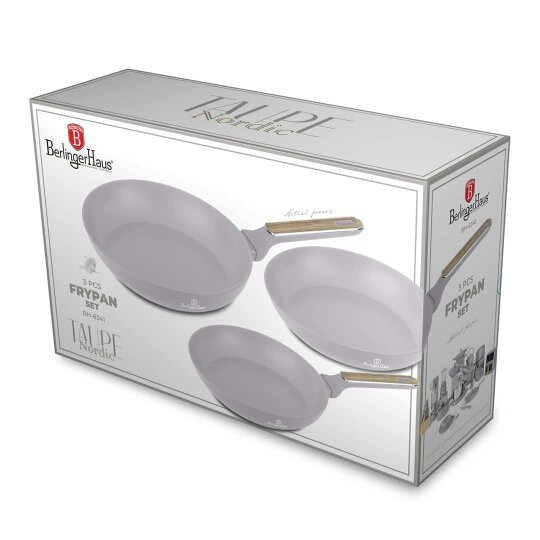 Berlinger Haus 3 Pcs Frypan Set  Berlinger Haus BH8341 | Taupe Nordic