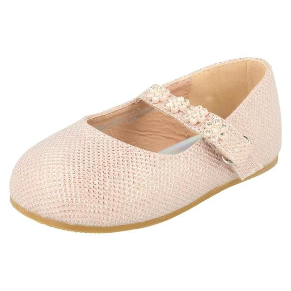 Savannah Girls Savannah Shoes with Flower Detailed Strap