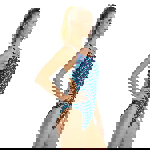 Tyr Dragonflyte Durafast Elite navy green cutout one-piece swimsuit