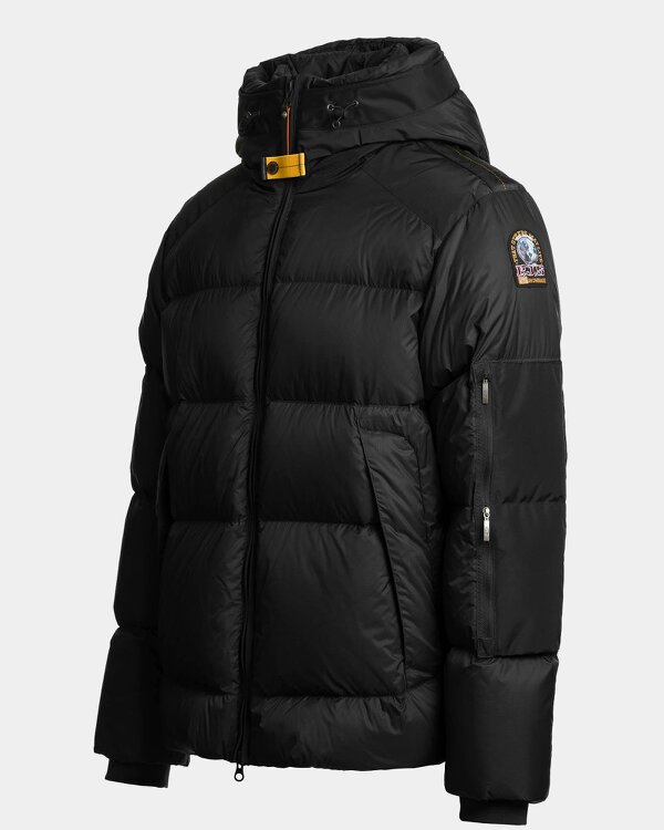 Parajumpers Tyrik Mens Hooded Down Jacket - Black 541