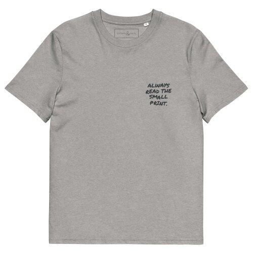 Anchor & Crew Small Print Annotations Organic Cotton T-Shirt