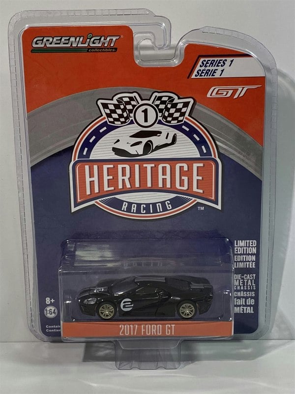 2017 ford gt black #2 heritage 1:64 greenlight 13200a