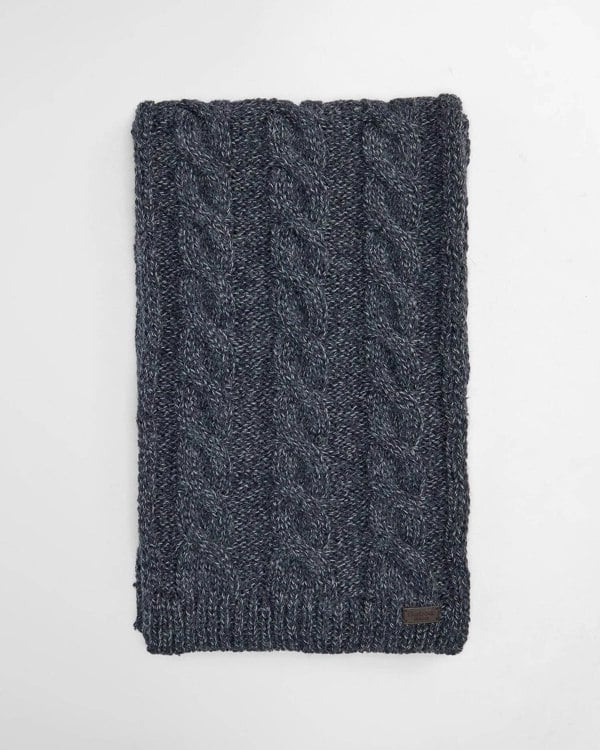 Barbour Jesmond Beanie & Scarf Gift Set - Navy Blue