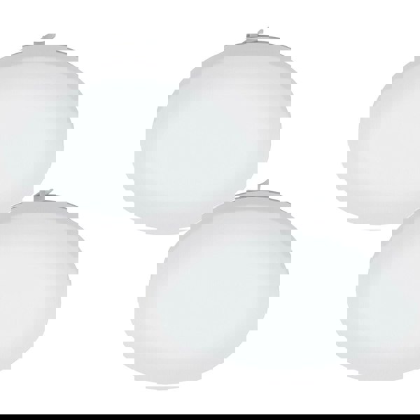 2 PACK Wall Flush Ceiling Light Colour White Shade White Plastic LED 17.3W Incl Loops