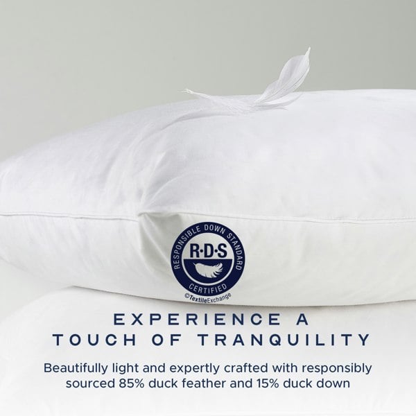 Scandinavian Duck Feather And Down Medium Support Pillow