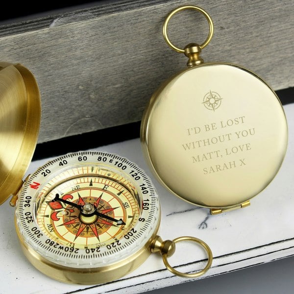 Personalised Memento Company Personalised Free Text Keepsake Compass