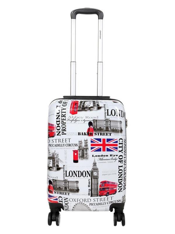 Snowball Strong Expandable Hard Shell 8 Wheel Suitcase Set Print Luggage Cabin Travel Bag