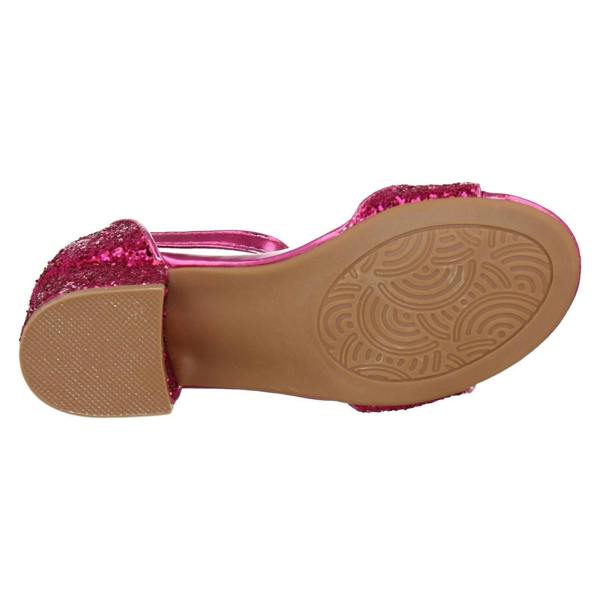 Spot On Girls Spot On Mid Heel Glitter Sandals H1107