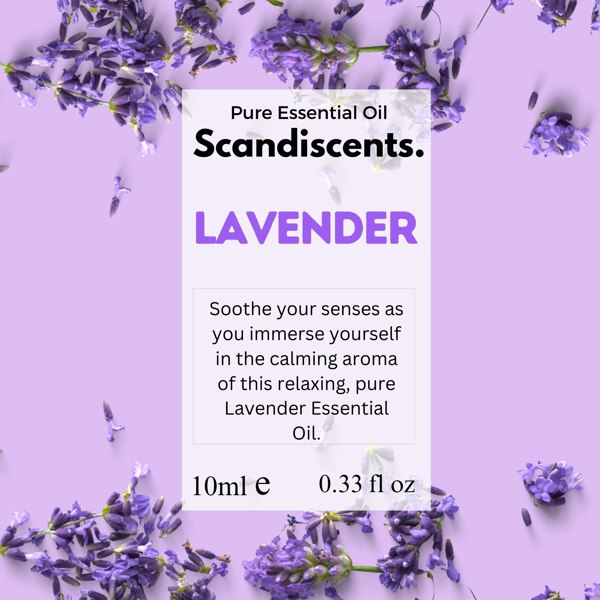 Lavender Essential Oil - For Sleep and Relaxation - Scandiscents, waterless diffuser, essential oils, fragrance oils