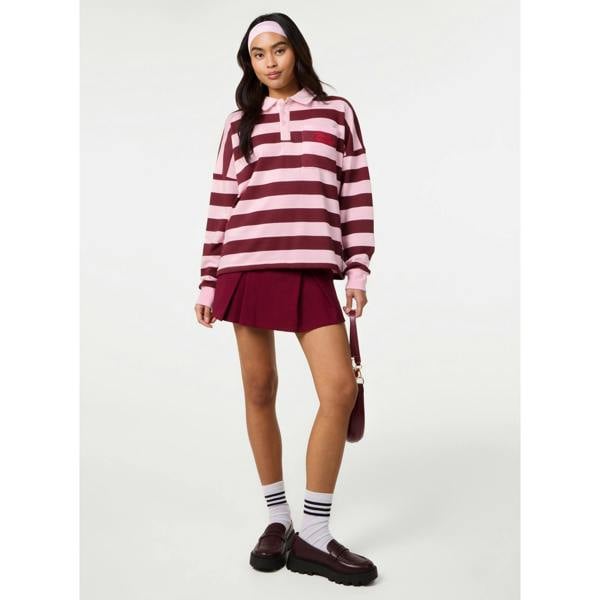 Pink Vanilla Stripe Rugby Top