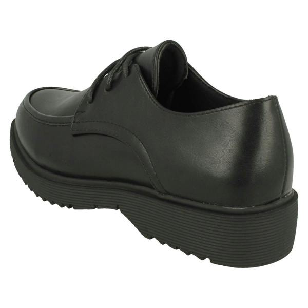 Spot On Ladies Spot On Lace Up Chunky Sole Shoes F90095
