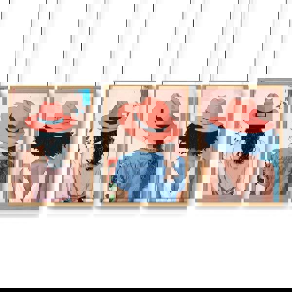 Boho Artwork | Set of 3 Boho Women Wall art Prints