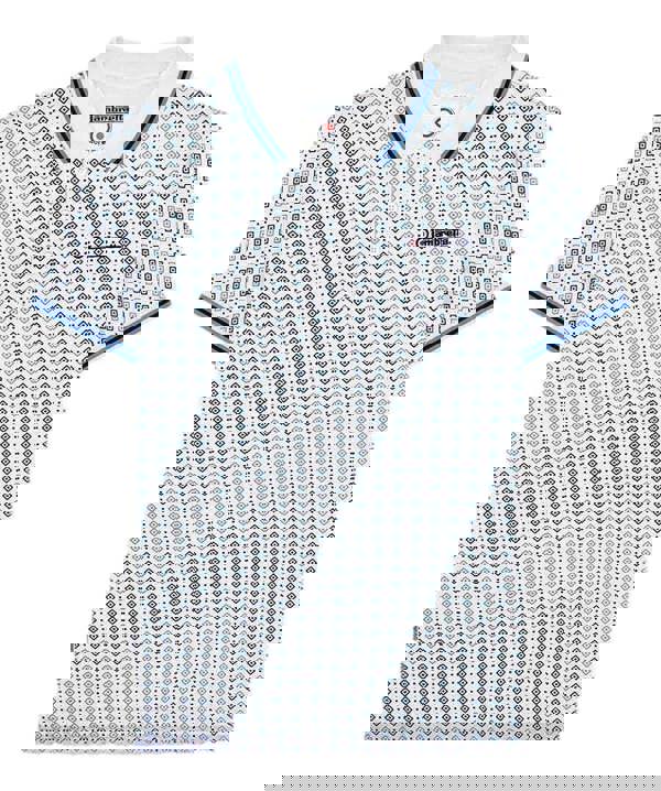 Lambretta All Over Geometric Mens Smart Classic Retro Polo Shirt