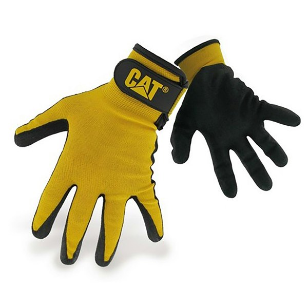 Caterpillar 17416 Nitrile Coated Nylon Shell Gloves / Mens Gloves / Gloves - Black