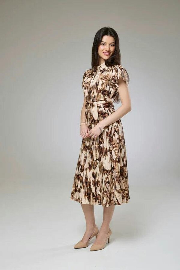 Lioness by TF Desert Safari Short Sleeve Shirt Dress