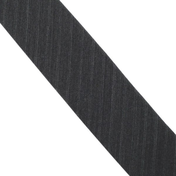Dries Van Noten charcoal grey pinstripe tie