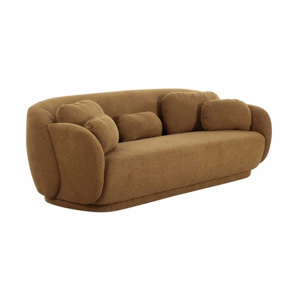 Furniture Edit Misty Brown Boucle Sofa