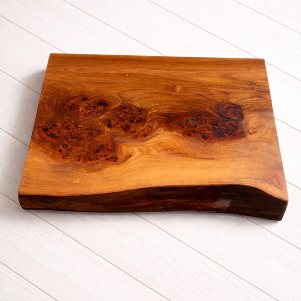 Giraffes & Craftz XL Live Edge Scottish Elm Chopping Board - James Martin Style Chopping Block