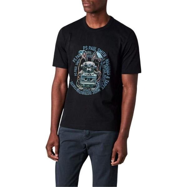 Paul Smith Mens Bunny Tapered T-Shirt - Black - 