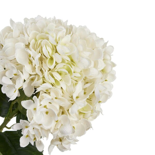 Wyld Haus Set of 3 Artificial Flowers White Hydrangea Stems