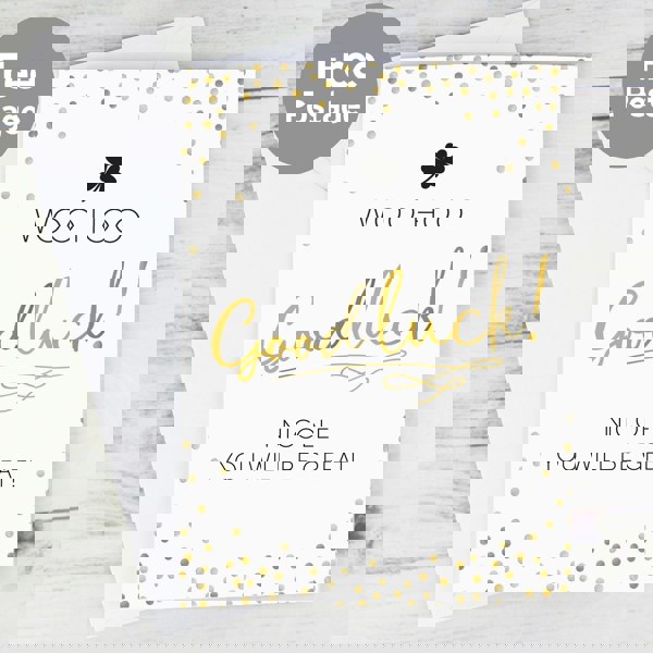 Personalised Memento Company Personalised Good Luck Card