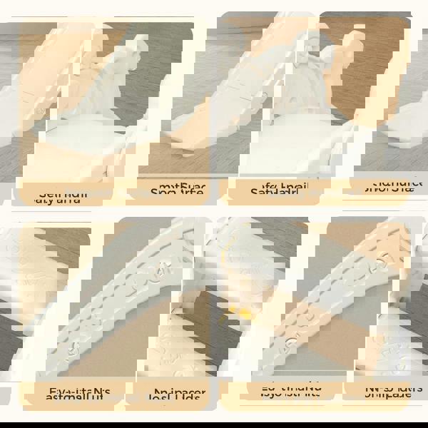 Dekko 4-In-1 Kids Slide Set Basketball Hoop Ring Toss Foldable Indoor Playground