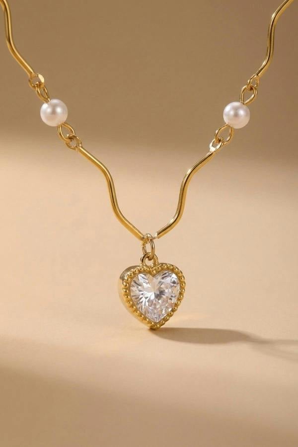 ARIIRA Magnolia Wavy Chain Pearl