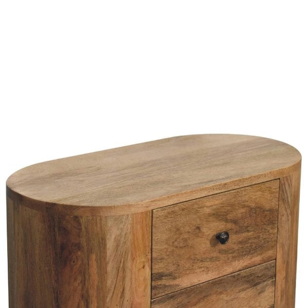 Wyld Haus Parma Mini Oak Mango Wood Cabinet 3 Drawers