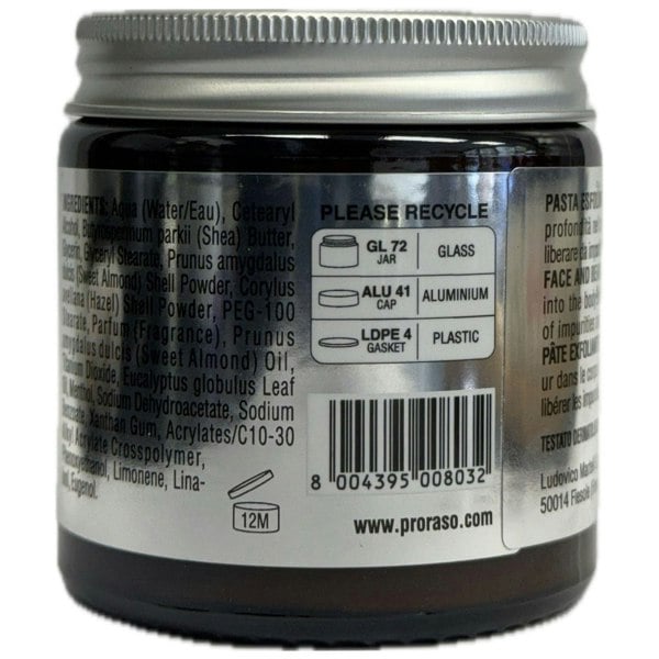 Proraso Beard Exfoliating Paste (Mint & Rosemary) 100ml