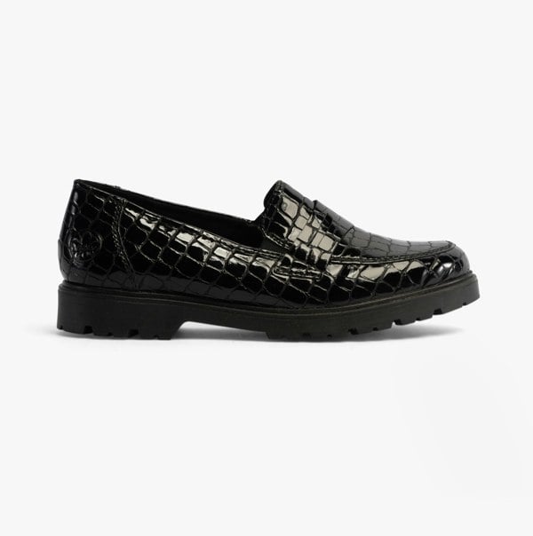 Rieker Womens Elasticated Croc Shoes - Black (45560-03)