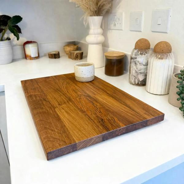 Giraffes & Craftz Teak Cutting Board - Real Teak Chopping Board And Serving Board