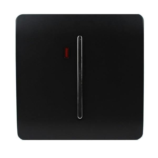 Trendi Switch 1 Gang 20 Amp Heavy Duty Rocker Switch in Piano Black