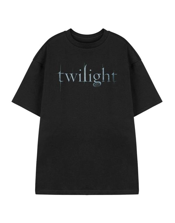Twilight Womens Black Logo Short Sleeved T-Shirt