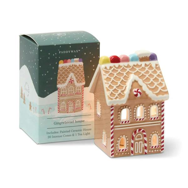 Paddywax Candles Paddywax Gingerbread House Incense & Tealight Holder