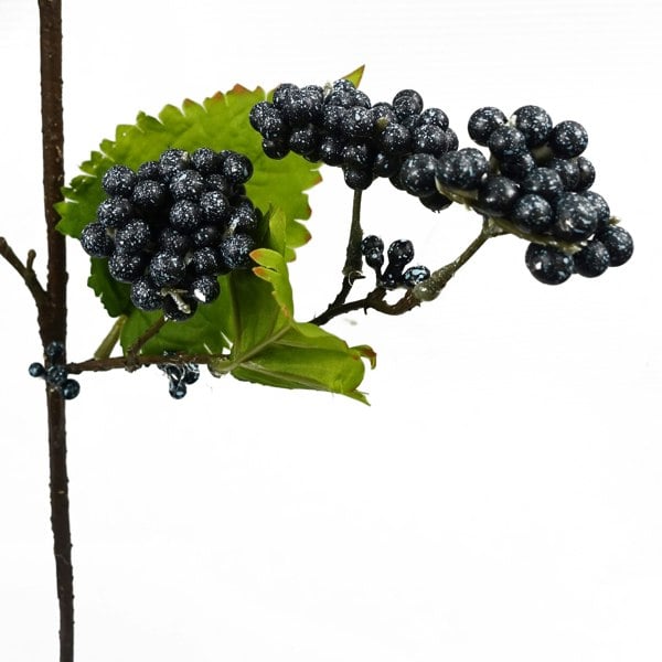 Leaf 6x 65cm Grape Leaf Foliage Spray with Berries Artificial