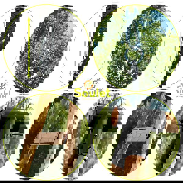 Soulet Galdar Wooden Garden Swing Set with Boxing Bag