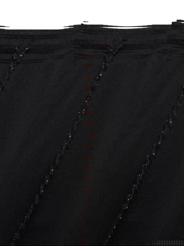 WorkTough Men's Cargo Stretch Fit Cordura Work Trouser Fleece Jogger, close-up of the waistband with drawstring detail.