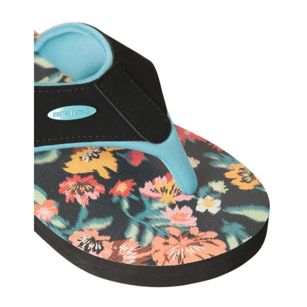 Animal Womens/Ladies Swish Floral Flip Flops - Red - 
