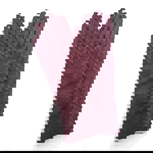 Infinity Leather Women's Leather Wool Lined Bow Knot Accent Gloves