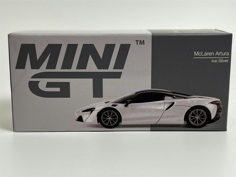 Mini GT McLaren Artura Ice Silver LHD 1:64 Scale Mini GT MGT00582L