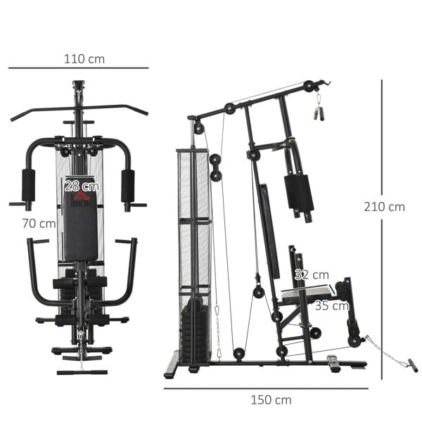 Multi-Exercise Gym Station