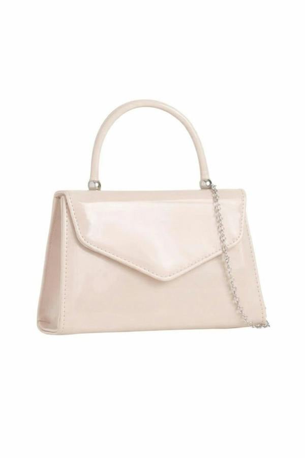 SVNX Structured Top Handle Bag in Nude