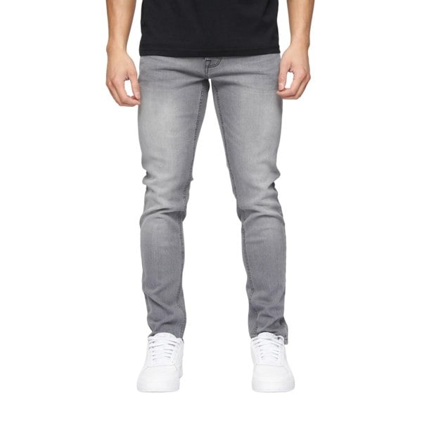 Crosshatch Mens Buraca Slim Jeans - Grey Wash