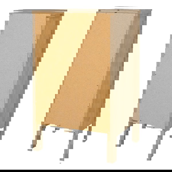 Furniture To Go Madrid Bedside Table 3 Drawers in Jackson Hickory Oak