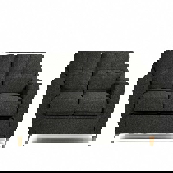 Furnishings For Less Baxter Tufted Fabric 2 Seater Sofa