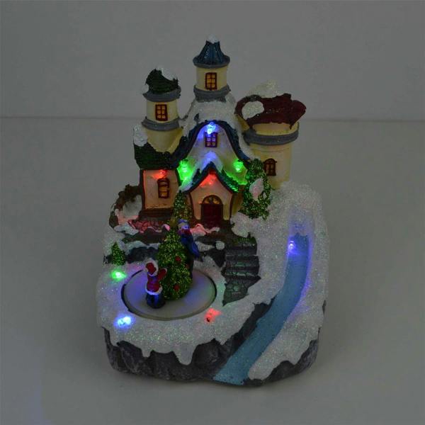 18cm Christmas LED Musical Light Up Nativity Sculpture Set for Indoor Festive Home Display image 5