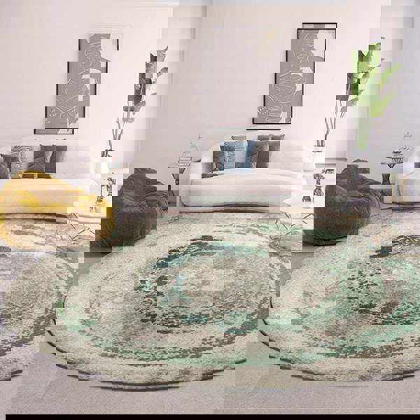 Vaserely Round Wool Rug, Various Shapes Available-Weilai Concept-Weilai Concept