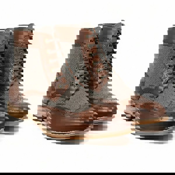 Dolcetto Men’s Wingtip Brogue Ankle Boots