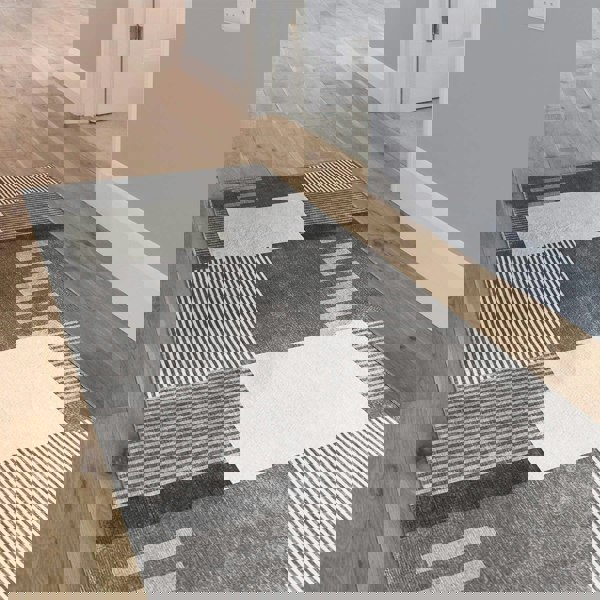 Tokyo Geo Blocks Grey Rug | Modern Design | The Rugs