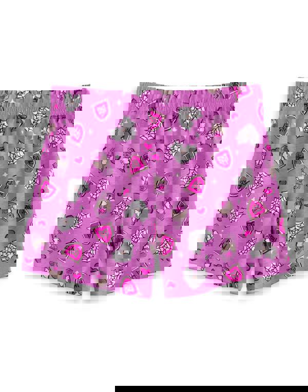 Monster High Girls Multicoloured Draculaura And Frankie Stein Multi-Pack of 2 Short Sleeve Short Leg Pyjama Set